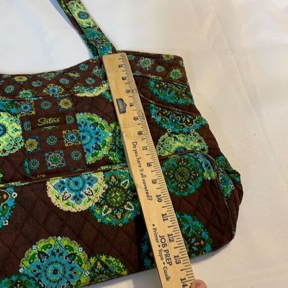 Sisters brown & blue quilted tote - Picture 3 of 8